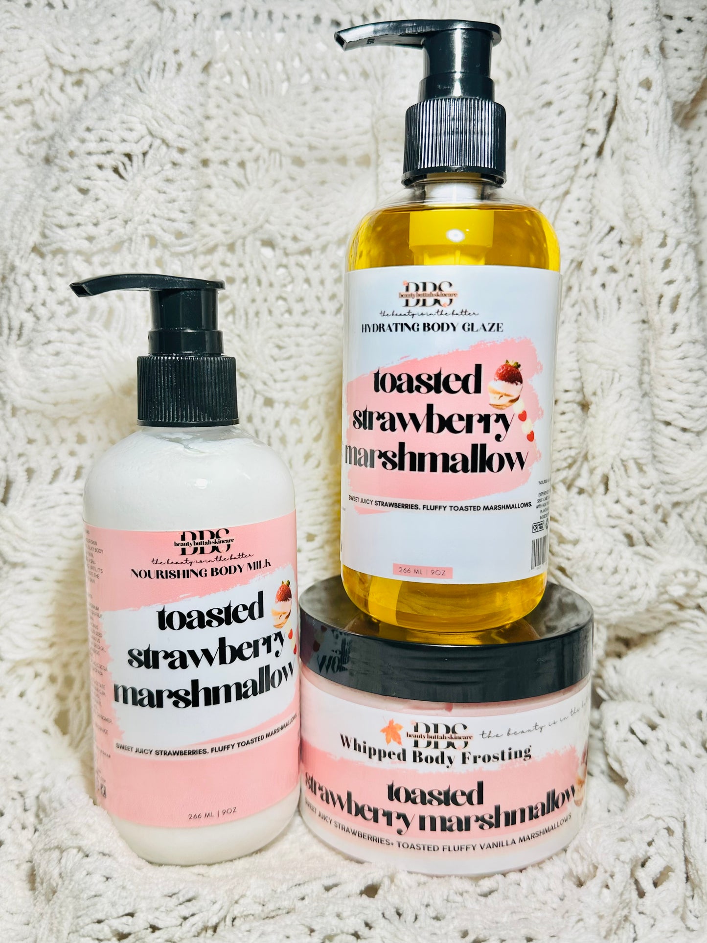 Toasted Strawberry Marshmallow Body Set